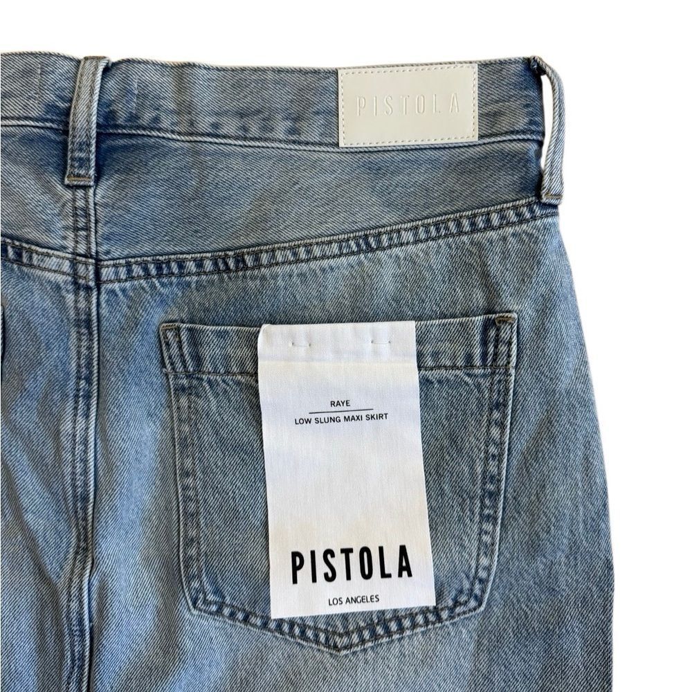 NWT PISTOLA Women's Raye Denim Maxi Skirt Size 30 - Picture 10 of 10